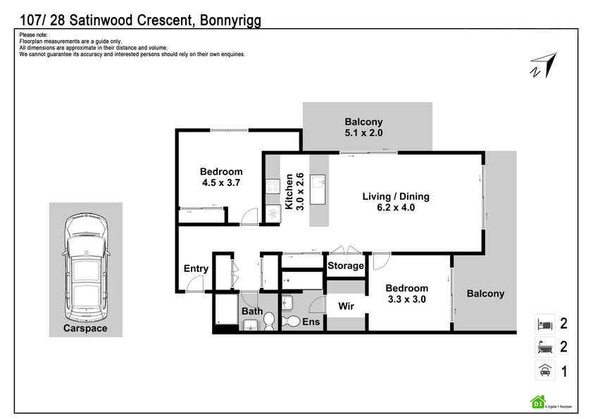 MODERN APARTMENT LIVING WITH QUALITY FEATURES floor plan