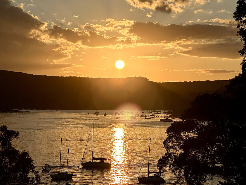 Sunset Views Over Sparkling Pittwater