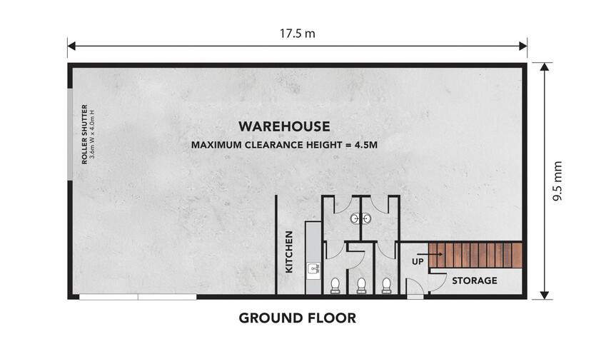 Commercial Office & Warehouse Opportunities | Lease Upstairs, Downstairs or Both floor plan