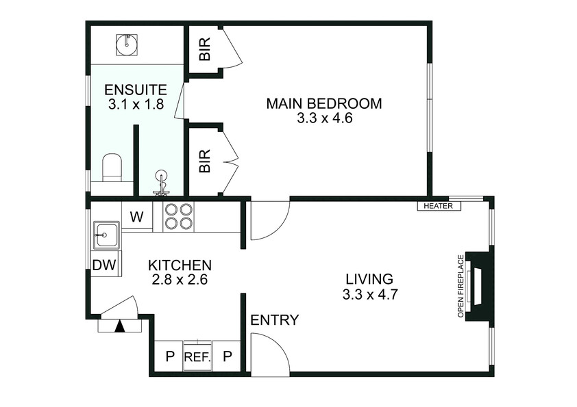 Exquisite Art Deco Apartment in Prime St Kilda Road Precinct floor plan