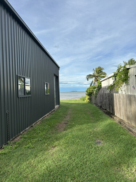 Shed on Absolute Beachfront with option to purchase beach shack next door.
