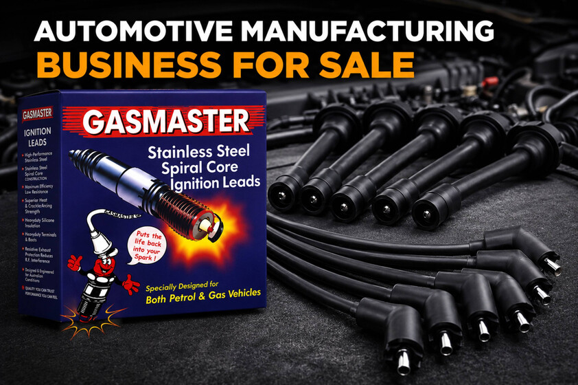 GasMaster Ignition Lead Manufacturing, Stock, Machinery & Brand Included
