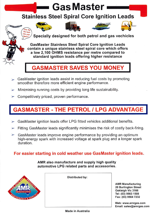 GasMaster Ignition Lead Manufacturing, Stock, Machinery & Brand Included