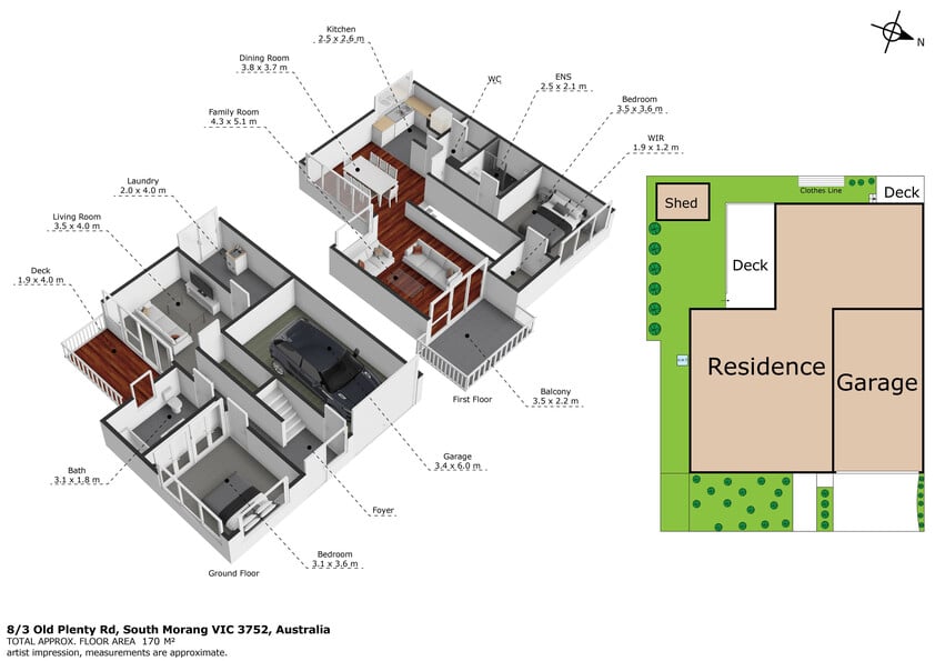 Walk to Middle Gorge Station | Stylish Low-Maintenance Living floor plan