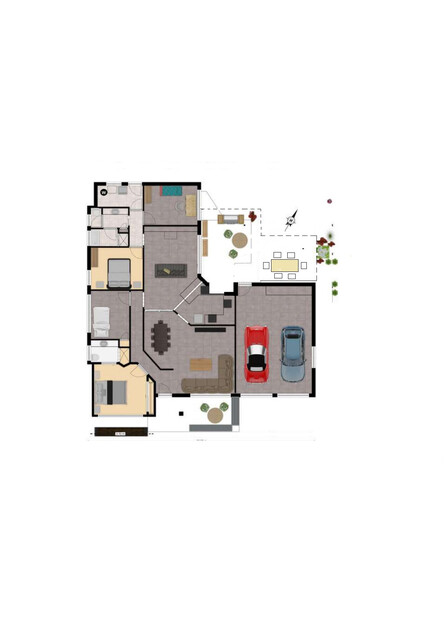 Small Farm next to village floor plan