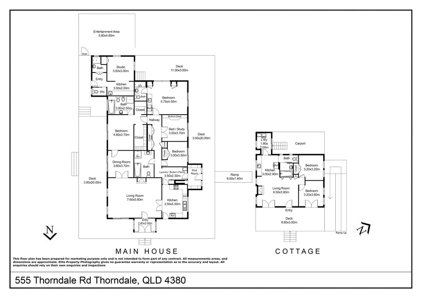 STRATHKELAM HOMESTEAD & HIGHLAND CROFT COTTAGE floor plan