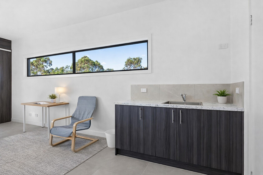 Brand New Designer Furnished Room with Private Ensuite and Courtyard - All Bills Included floor plan