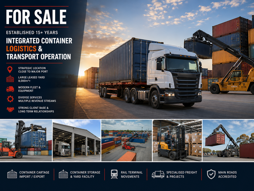 Established Port Transport, Logistics & Container Storage Business