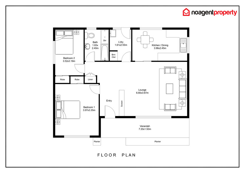 Corner Block Opportunity with Future Development Potential floor plan
