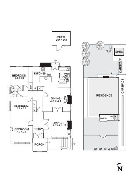 Charming 3-Bedroom Home in Prime Essendon Location floor plan