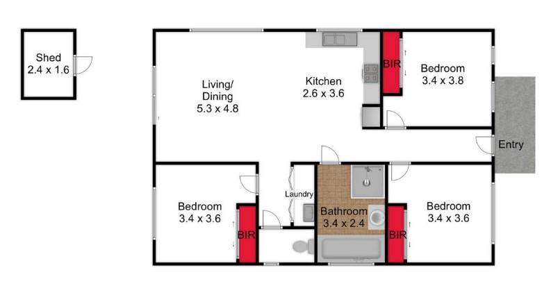 7 Ronald Crt Morwell : Development Potential : Open this Sat 30 May @ 12.30pm floor plan