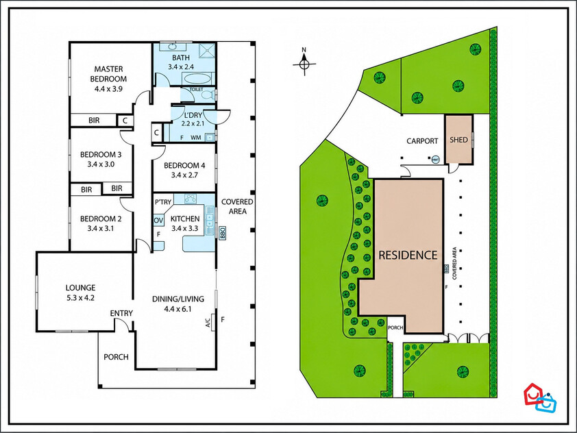 Quiet, Safe and Low-Maintenance on a Generous Corner Block floor plan