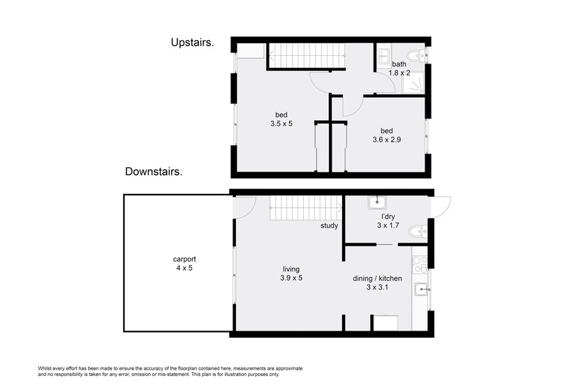 2 Bed Town House For sale, fully renovated floor plan