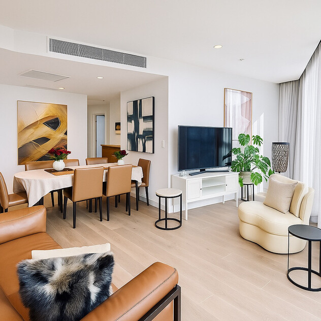 Luxury Furnished 2 Bed + Sky Residence | Corporate Stay