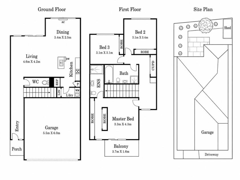 Stylish, Spacious & Perfectly Positioned Family Townhouse floor plan