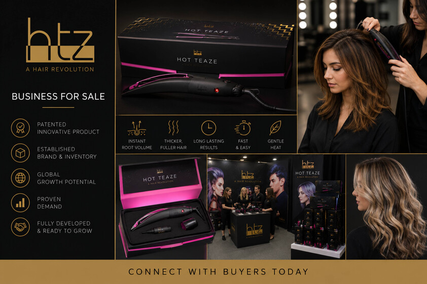 Patented Hair Tool Brand | IP, Stock, Tooling & Manufacturing