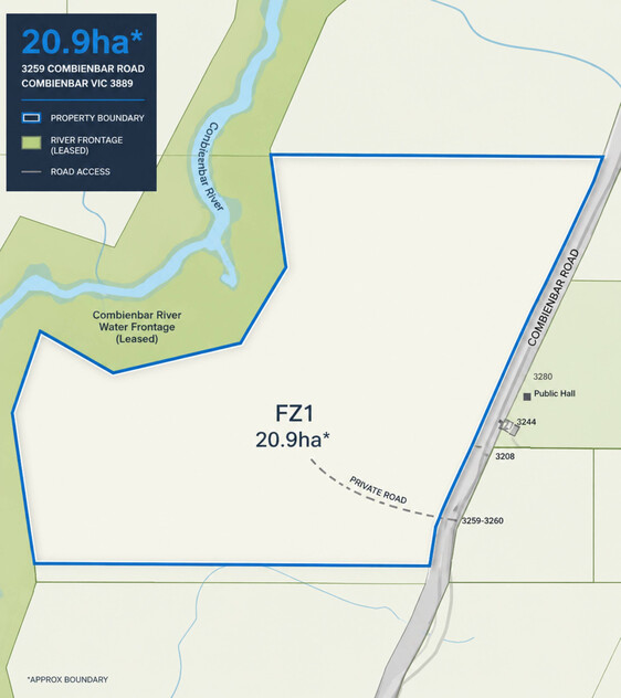 20.9ha Riverfront Farm with Quality Infrastructure & Livestock floor plan