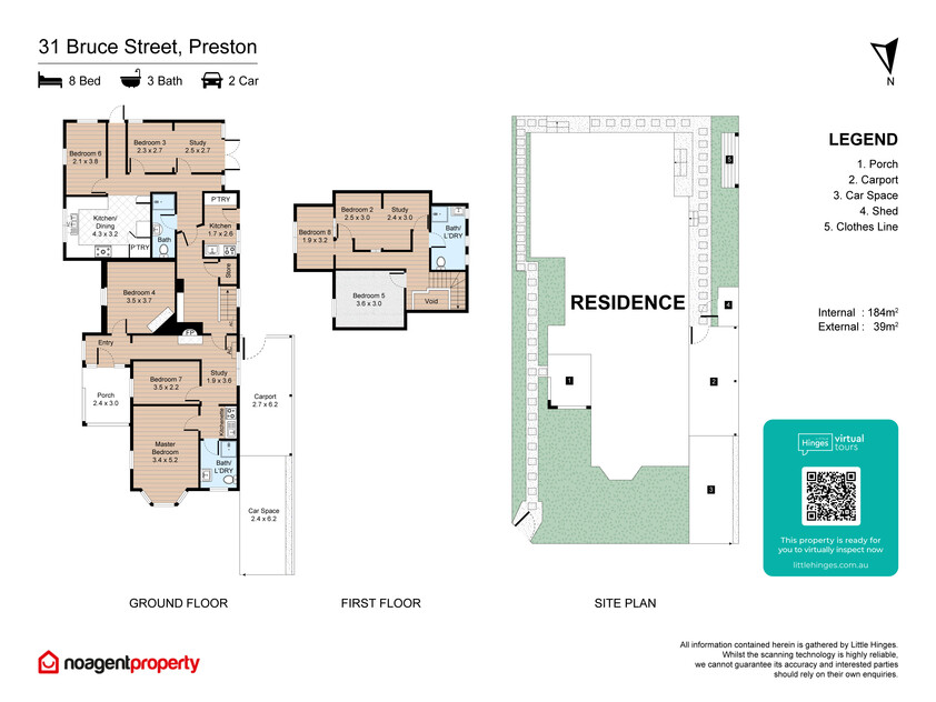 HIGH-YIELD INVESTMENT OR YOUR OWN MASTERPIECE 7 BED, 3 BATH, 3 KITCHEN NEAR PRESTON STATION floor plan