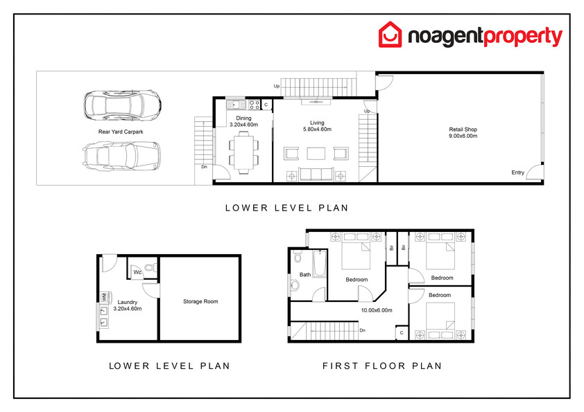 Spacious 3 BR Residence in Prime Balwyn North Shopping Precinct + Option for a Commercial Premises floor plan