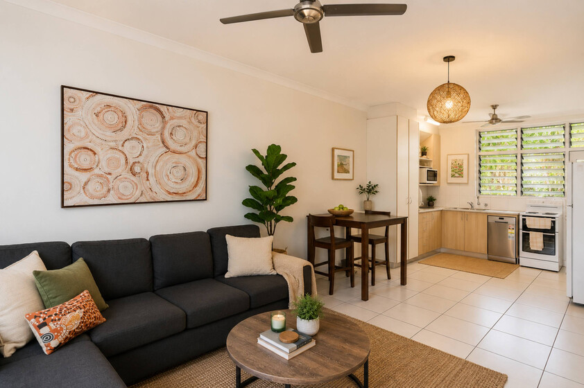 Live by the Sea Stylish Ground Floor Living with a Private Tropical Courtyard