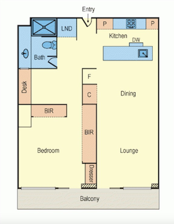 Fully Furnished Beachfront Living in the Heart of St Kilda floor plan
