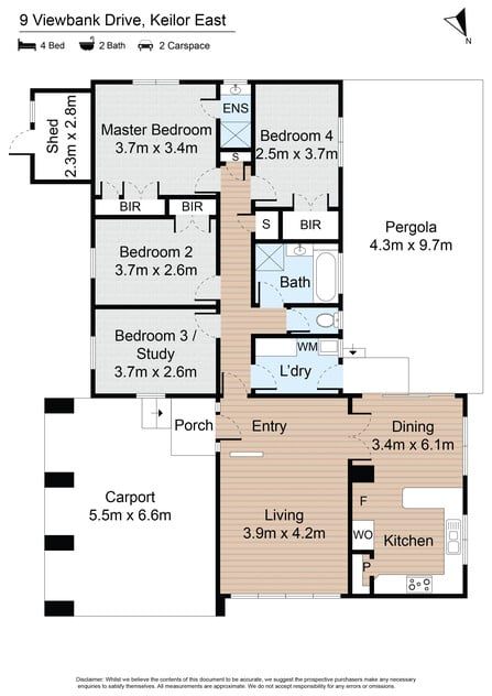 Solid Family Home with Space, Comfort and Potential floor plan