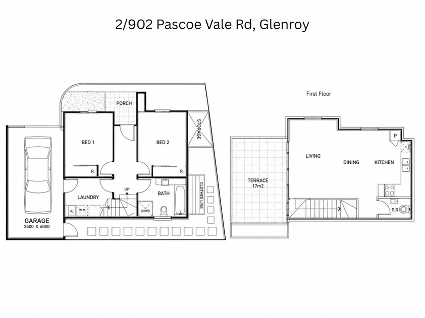 Modern Townhouse - Large Terrace - Effortless Living floor plan