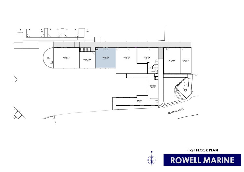 North-Facing Waterfront Office on Pittwater floor plan
