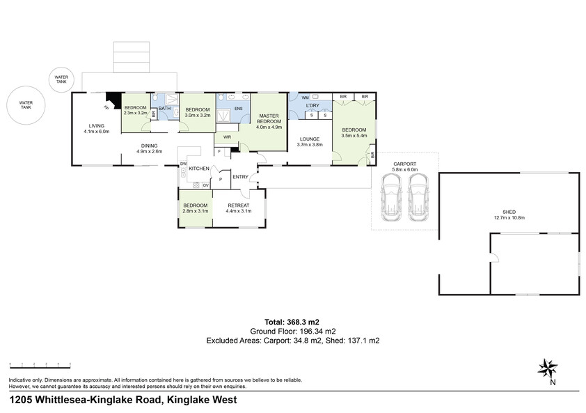 Renovated 5 Bedroom Family Lifestyle Home on Nearly 3 Acres with Exceptional Shedding floor plan