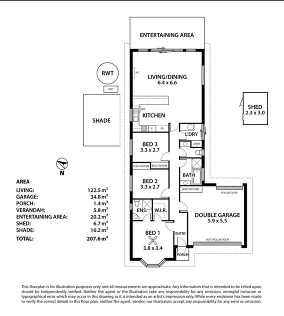 Spacious & Comfortable 3-Bedroom Home in Strathalbyn floor plan