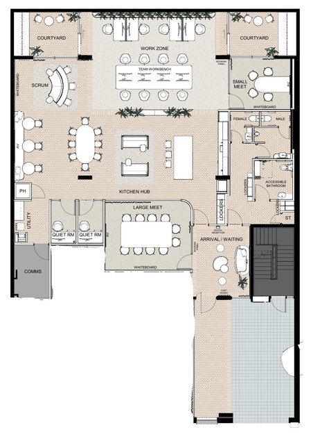 Your Private Office Space. Only when you need it 1-4 days per week floor plan