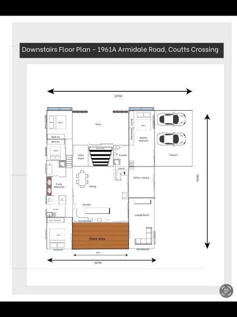 Truly exceptional & unique property with dual living option. This house ticks all the boxes! floor plan