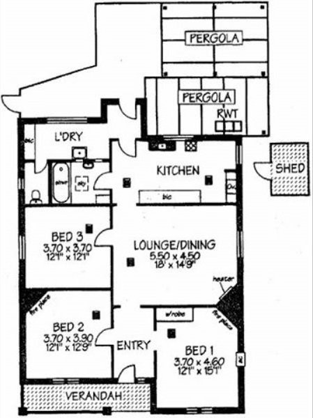 fully renovated 3BR Bungalow in Torrensville floor plan