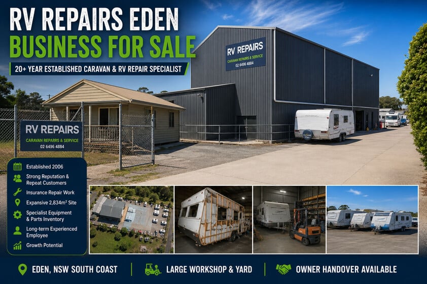 RV Repairs Eden Established 20+ Year Caravan, RV & Insurance Repair Business