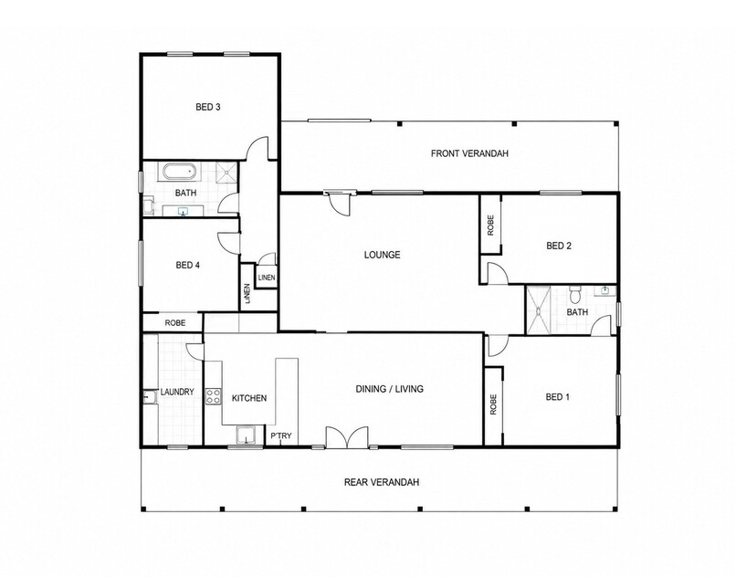 Fully Renovated on a Huge 936m² Corner Block floor plan