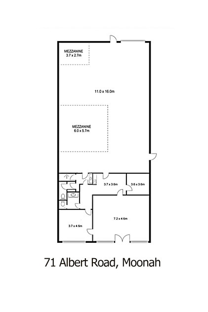 Quality Warehouse, Showroom & Office Facility with Excellent Amenities in Prime Moonah Position floor plan