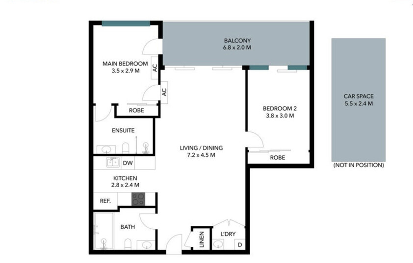 Spacious 2-Bedroom Apartment with City Views & Resort-Style Facilities floor plan