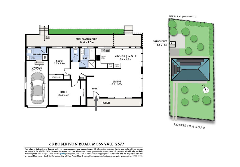 Well-Presented Brick Home on 727m² Sunny Northerly Aspect floor plan