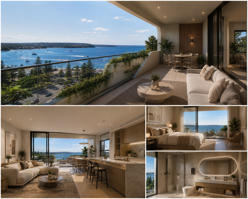 Exceptional DA-Approved Development Opportunity with Panoramic Water Views