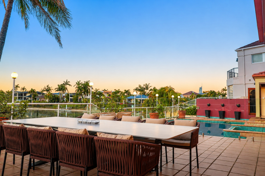 Rare North-to-Water Benowa Waters Residence with 32.1m Frontage & Modern Private Pontoon
