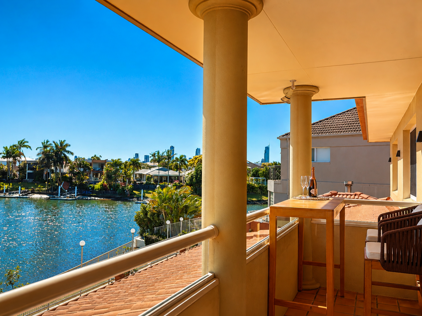 Rare North-to-Water Benowa Waters Residence with 32.1m Frontage & Modern Private Pontoon