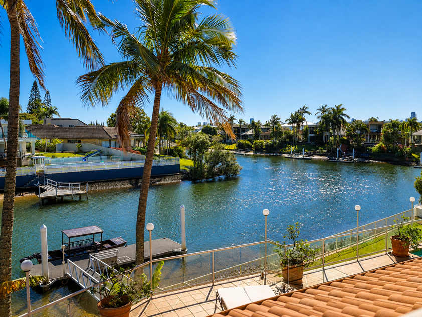 Rare North-to-Water Benowa Waters Residence with 32.1m Frontage & Modern Private Pontoon