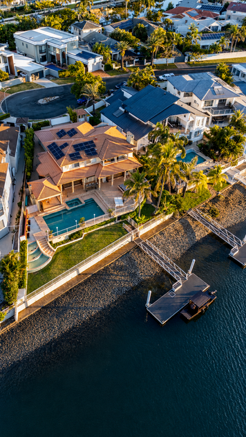 Rare North-to-Water Benowa Waters Residence with 32.1m Frontage & Modern Private Pontoon