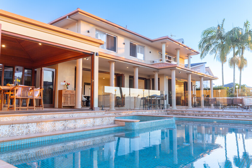 Rare North-to-Water Benowa Waters Residence with 32.1m Frontage & Modern Private Pontoon