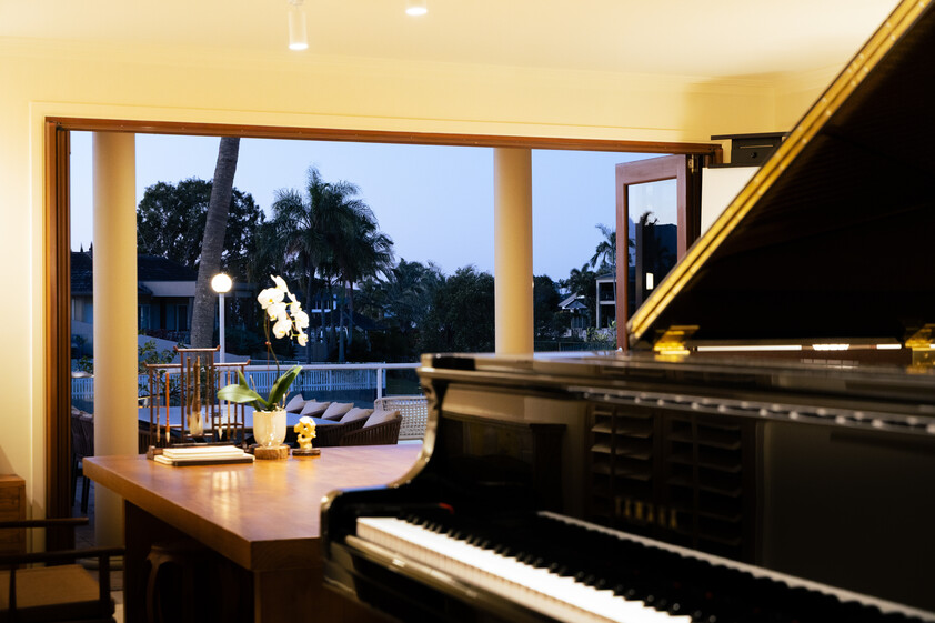 Rare North-to-Water Benowa Waters Residence with 32.1m Frontage & Modern Private Pontoon