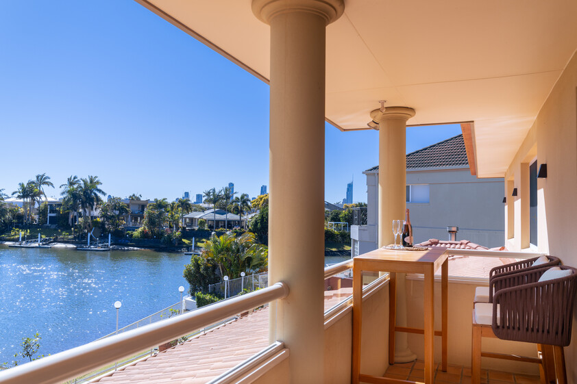 Rare North-to-Water Benowa Waters Residence with 32.1m Frontage & Modern Private Pontoon