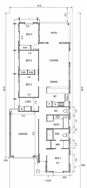 Modern House & Land Package in the Growing Ridgeview Narangba Community floor plan