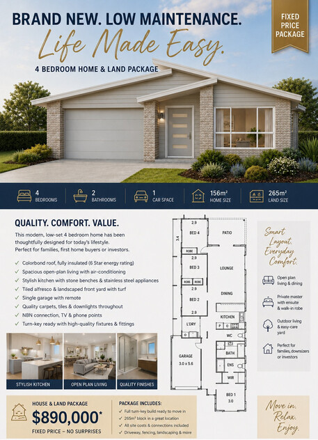 Modern House & Land Package in the Growing Ridgeview Narangba Community