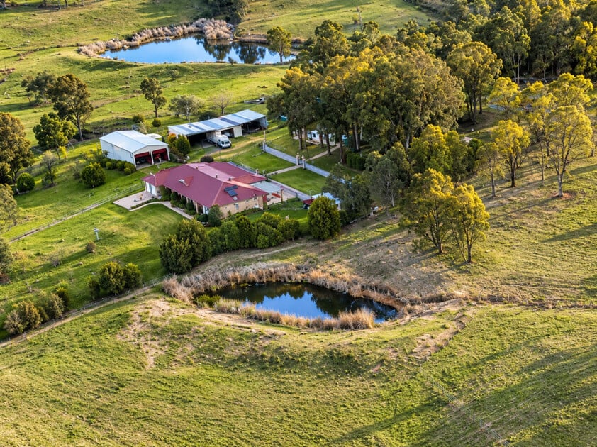 Exceptional 21.88-Acre Country Estate with Pool, Tennis Court & Extensive Shedding