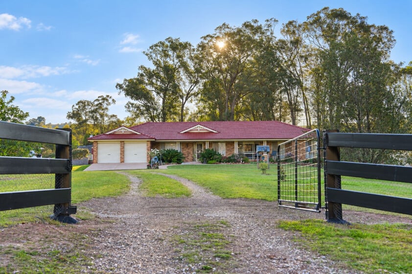 Exceptional 21.88-Acre Country Estate with Pool, Tennis Court & Extensive Shedding
